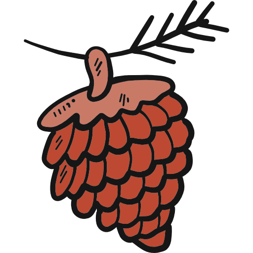 Pine nut pine nut food and restaurant cone icon