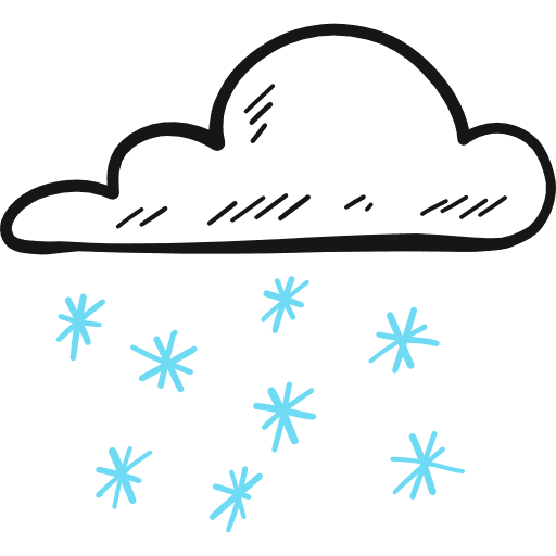 Snowing snowflake snow weather icon