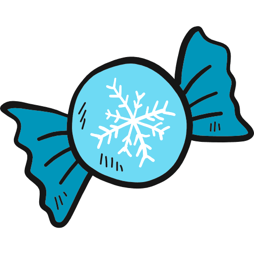 Candy hand drawn dessert food icon