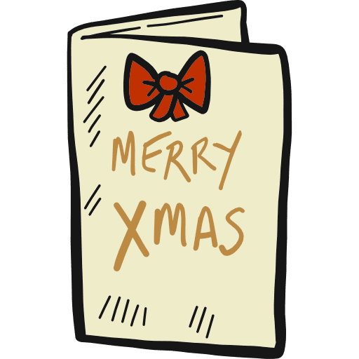 Christmas card christmas greetings christmas card icon