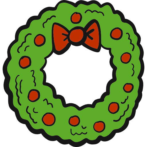 Christmas wreath wreath christmas decoration icon