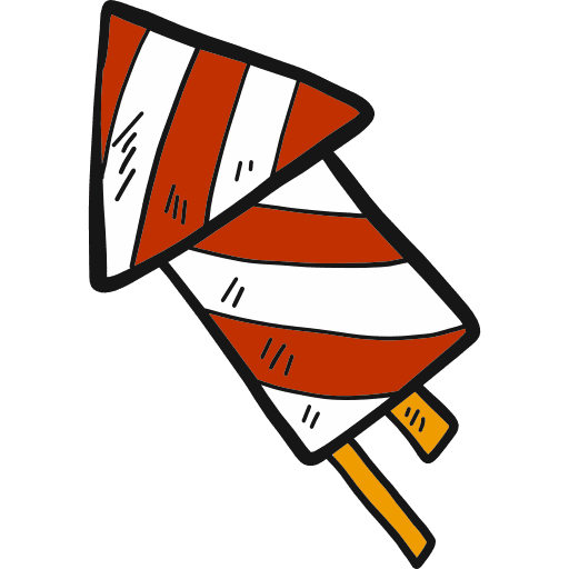 Firework hand drawn firework fireworks icon