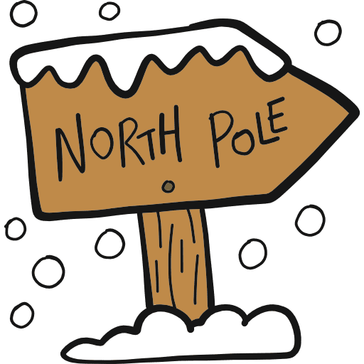 North pole north pole ornamental adornment icon