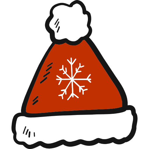 Winter hat christmas hat hand drawn icon