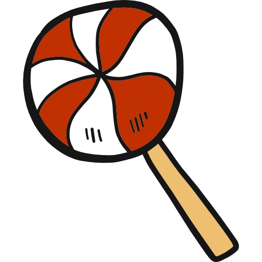 Lollipop food and restaurant sweet lollipop icon