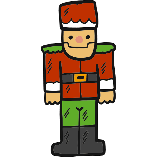 Soldier christmas ornament toy icon
