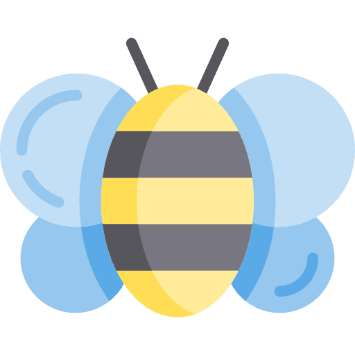 Bee animal kingdom fly bee icon
