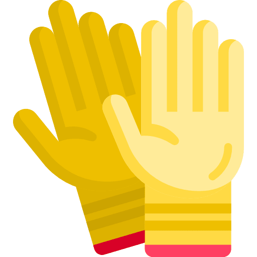 Gloves fashion construction and tools protections icon