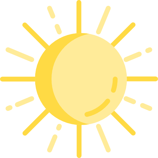 Sun summer summertime warm icon