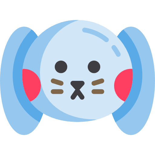 Bunny animals rabbit wild life icon