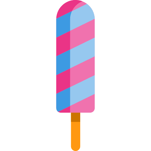 Ice cream summer dessert food icon