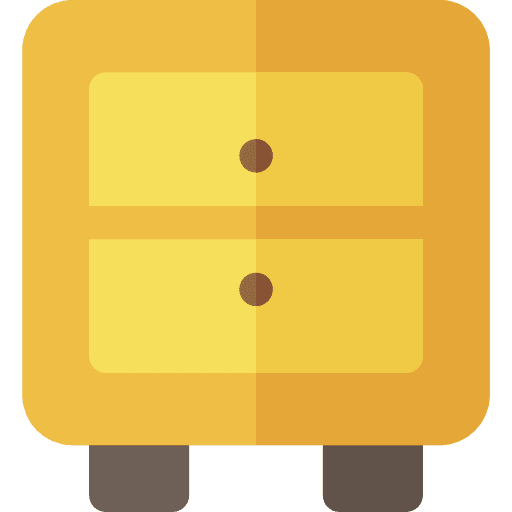 Bed side bed side table real estate icon