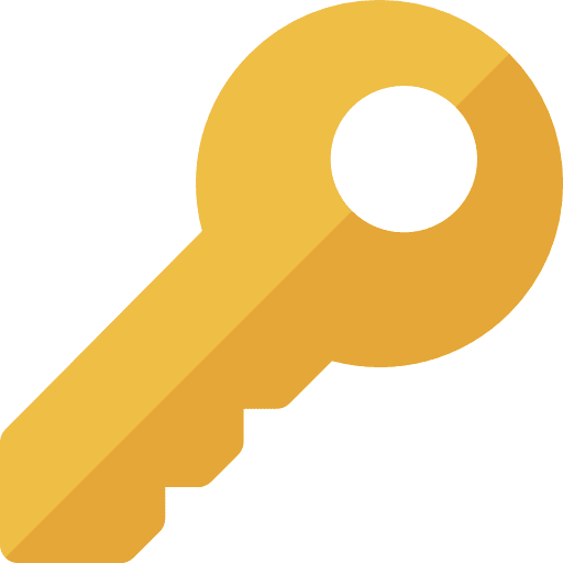 Door key password open access access icon