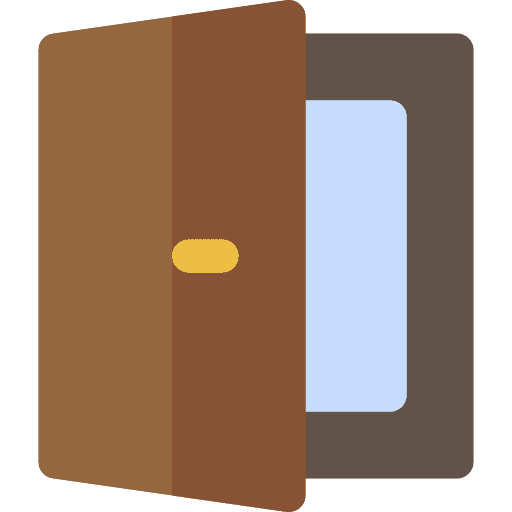 Doorway doorway entry handle icon