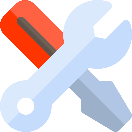 Mechanics wrench mechanical repair icon
