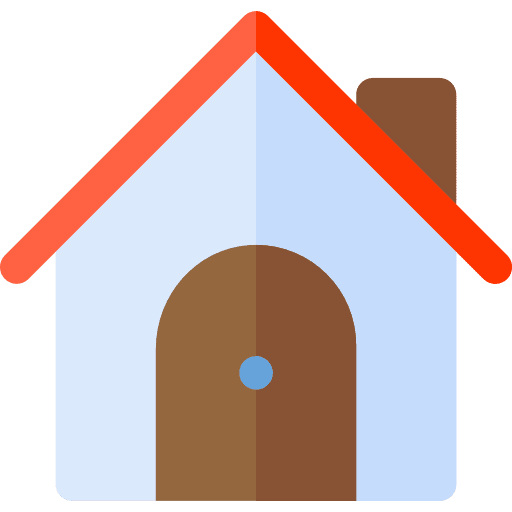 Real estate home door buildings icon