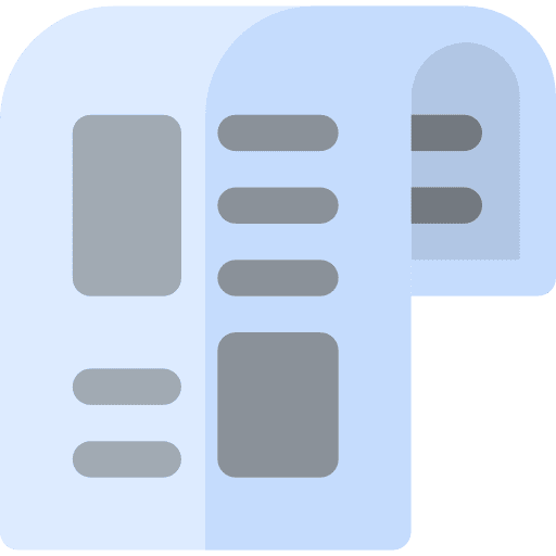 Printed news information printed icon