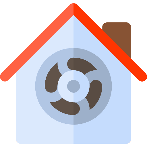 Ventilation house home buildings icon