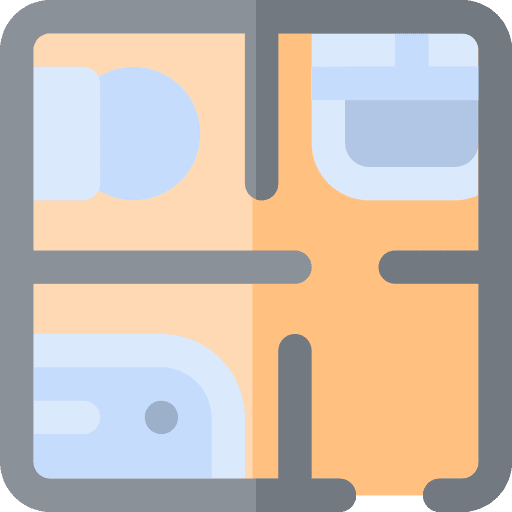 Interior design diagram interior design house icon