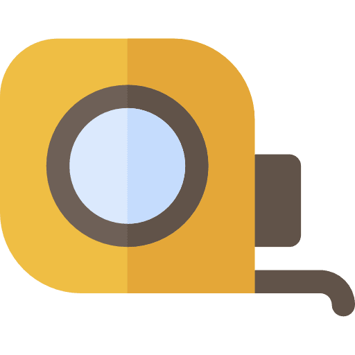 Measuring real estate ruler measurement icon