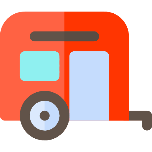 Motorhome trip vacation holiday icon