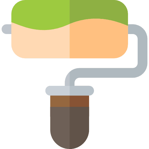 Paint roller roller paint roller painting icon