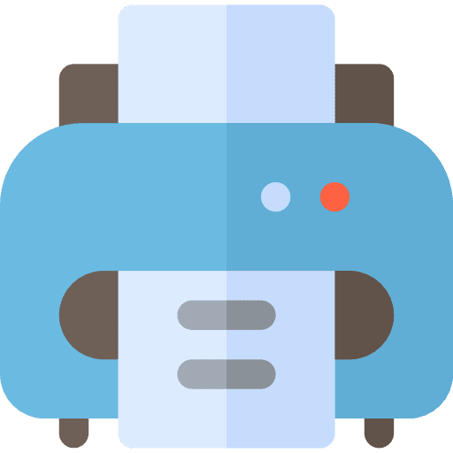 Paper printer office material paper printer printing icon