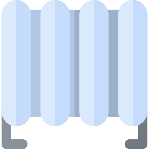 Radiators hot warm radiators icon