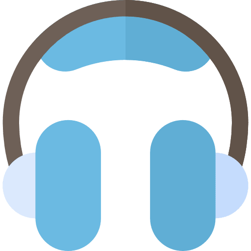 Headphones technology sound earphones icon