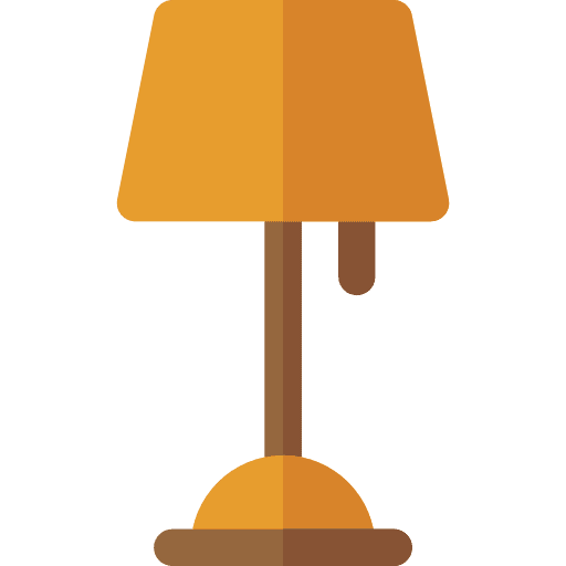 Indoor lamps buildings house icon