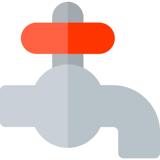 Plumbering control faucet tap icon