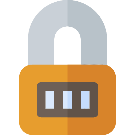 Blocked security padlock blocked icon