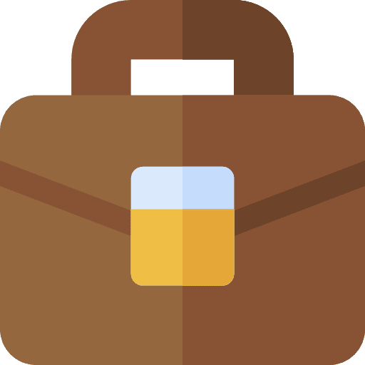 Book bag briefcase portfolio book bag icon