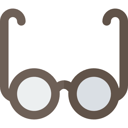 Reading glasses real estate eyeglasses reading icon