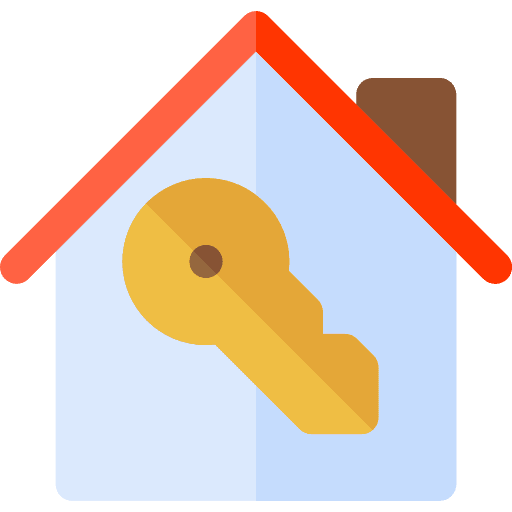 Real estate house key buildings real estate icon