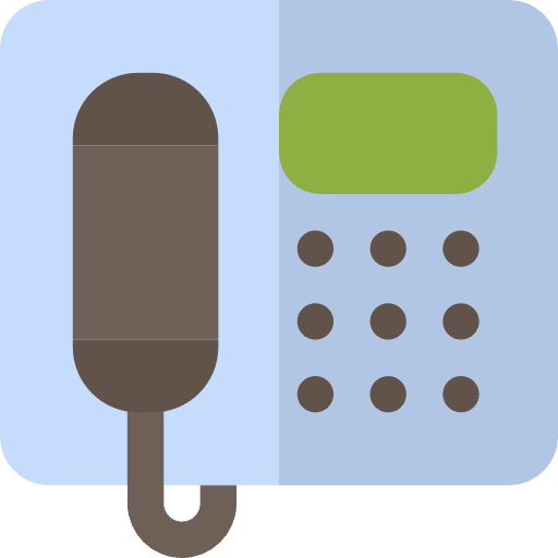 Domestic phone hand phone buttons real estate icon