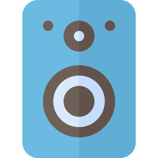 Single speakers musical music icon
