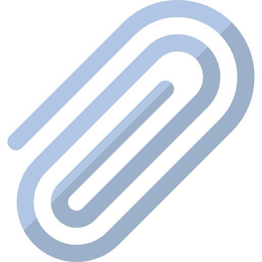 Attached attach clips office material icon