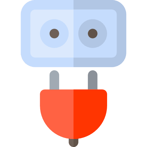 Electric electrical plug electricity icon