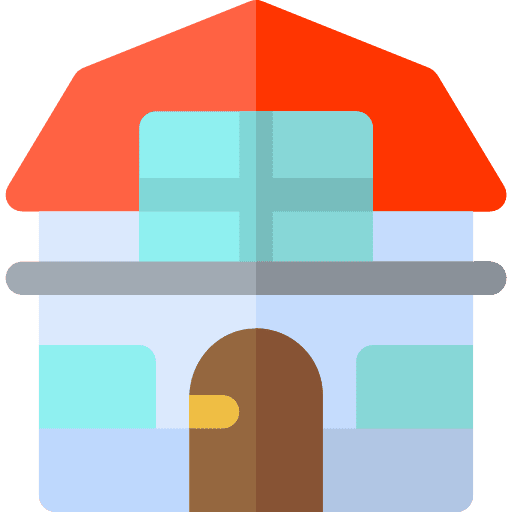 Glamour glamour building home icon