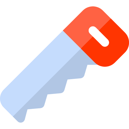 Hacksaw carpenter carpentry sawing icon
