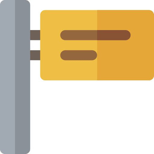 Maps and flags information signal rental icon