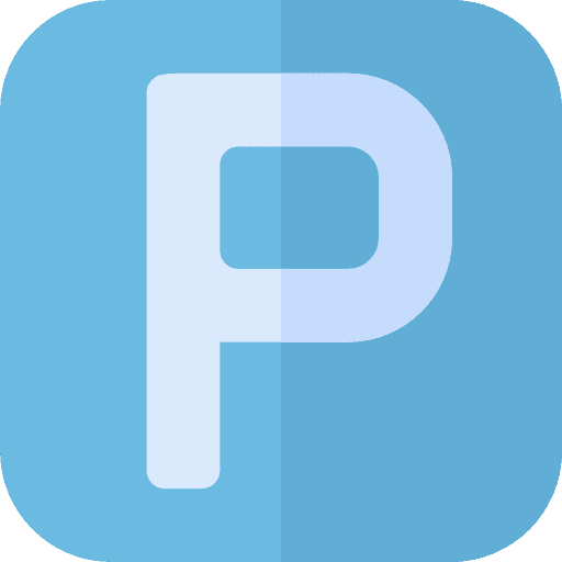 Maps and flags vehicle parking real estate icon