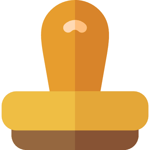 Paper work certification office material documents icon