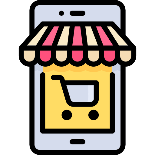 Mobile store mobile phone mobile computer icon