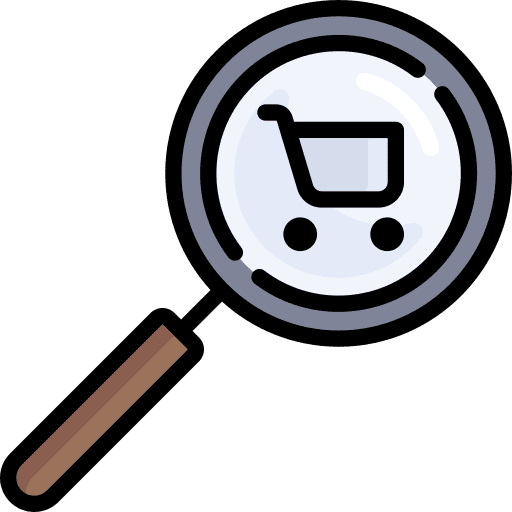 Search cart search commerce icon