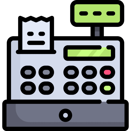 Cashier cashier machine commercial icon