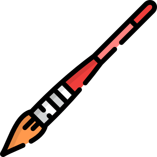 Paintbrush brush stroke paintbrush brushes icon