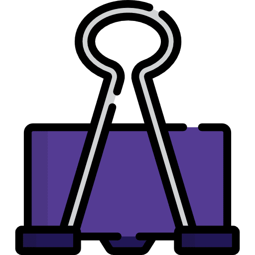 Paper clip tools and utensils clips clip icon