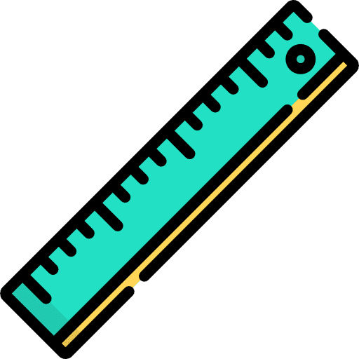 Ruler education ruler tool icon